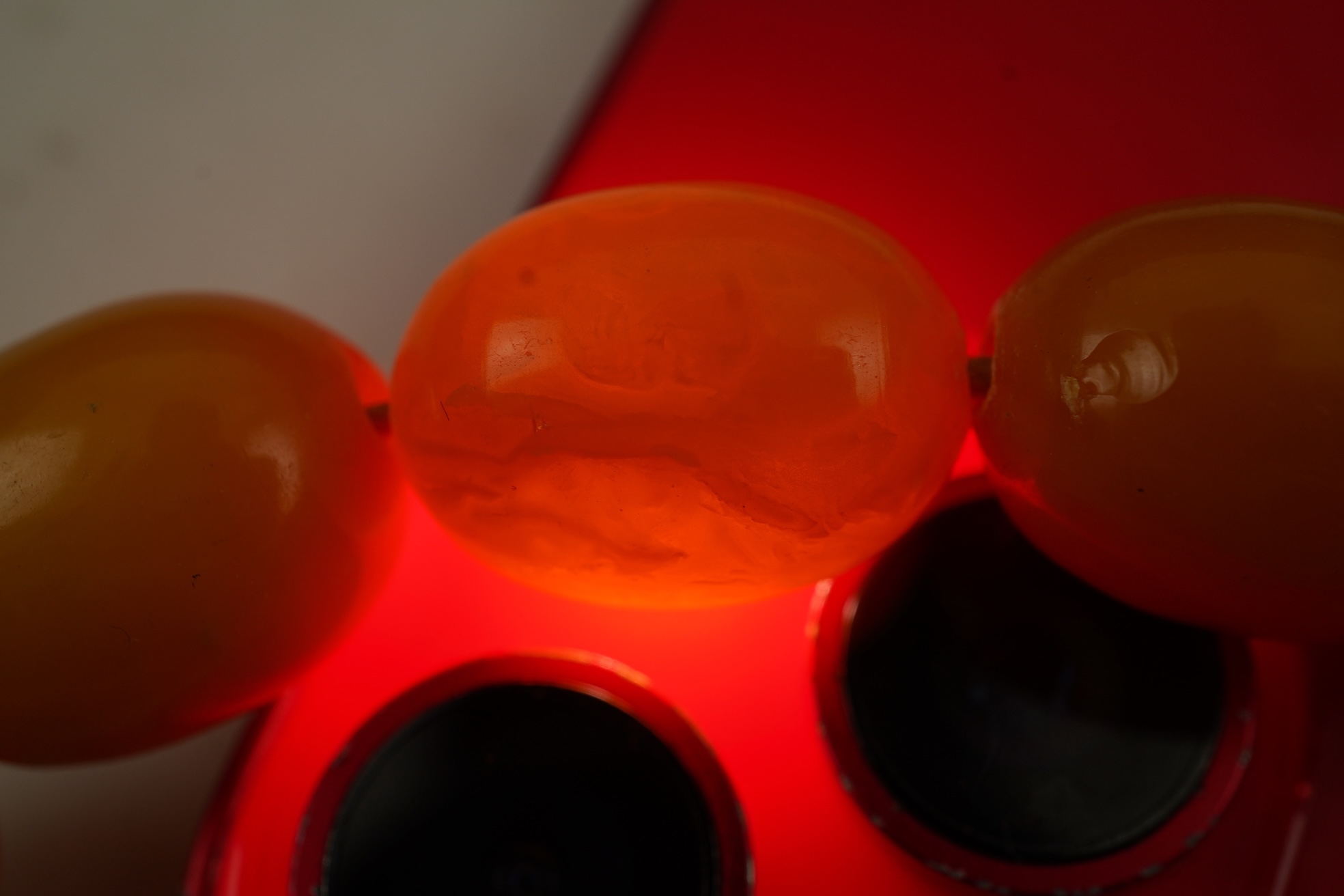 An amber necklace